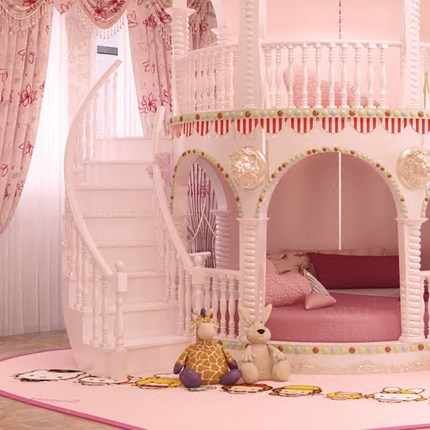 Bedroom Princess Girl Slide Children Bed Lovely Single Pink Castle Bed Girls Furniture Bedroom Sets Aliexpress Cama Castillo Cama De Princesa Sala De Juegos Para Niños