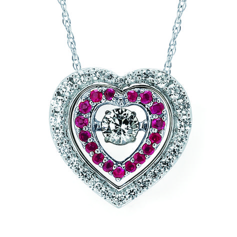 18/" Silver Swarovski Element Crystal Heart Infinity Pendant Necklace Gift Box F9
