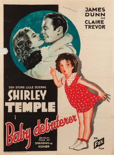 Baby Take a Bow Vintage Shirley Temple Movie Poster