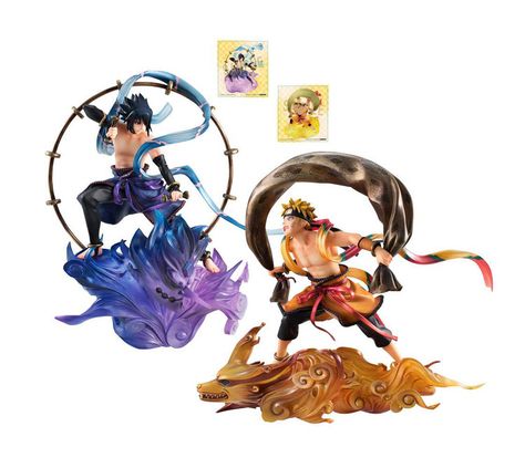 Naruto Shippuden G.E.M Series Remix Uchiha Sasuke /& Uzumaki Figure Toys No Box