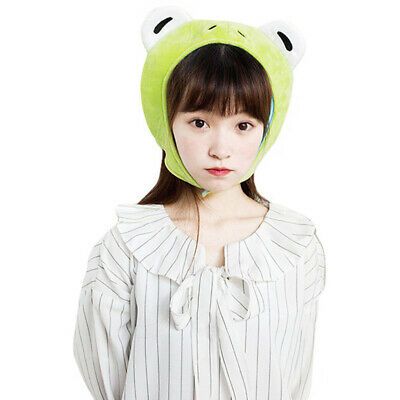 Funny Cartoon Cute Plush Frog Hat Cosplay Costume Photo Props Dress Up Girls Hat
