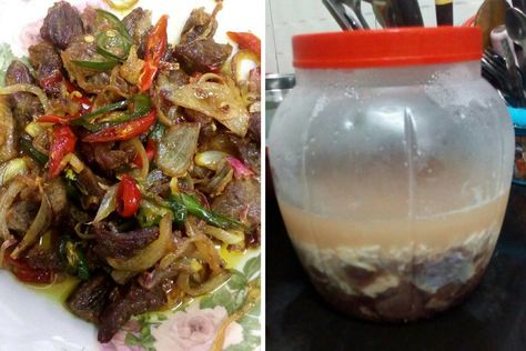 Cara Cara Buat Daging Pekasam Guna Lebihan Nasi Sejuk