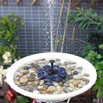 Solar Powered Easy Bird Fountain Kit Great Addition To Your