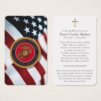 Patriotic Prayer Cards American Flag Navy Seal Thank You Gifts