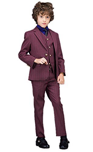 Liveinu Boys Little Gentleman Two Botton Formal Suit 3-Pieces Set