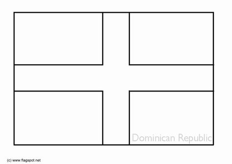 Dominican Republic Flag Coloring Page Beautiful Coloring Page Flag