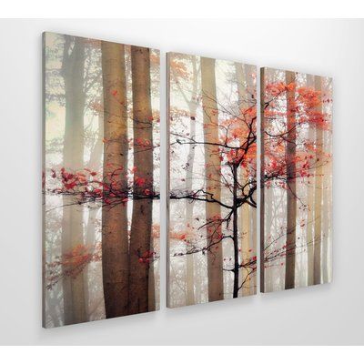 Orange Awakening Photographic Print Multi Piece Image On Wrapped Canvas Picture Wall Print Sets Painting Prints