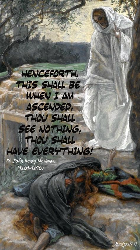 Thought for the Day – 22 July – Noli me tangere | Noli me tangere