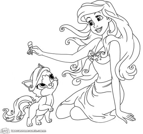 30 Desenhos Da Pequena Sereia Ariel Para Colorir E Imprimir Em