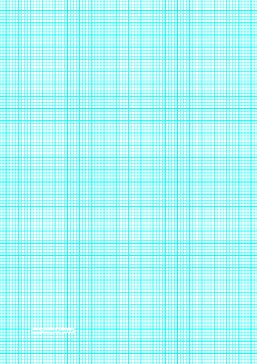 this a4 graph paper has one aqua blue line every 25