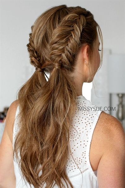 Double Dutch Fishtail Braids With Images Braids For Long Hair
