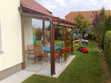 pergola windschutz, pergola glasschiebewand als windschutz | verglasungen // balkon, Design ideen