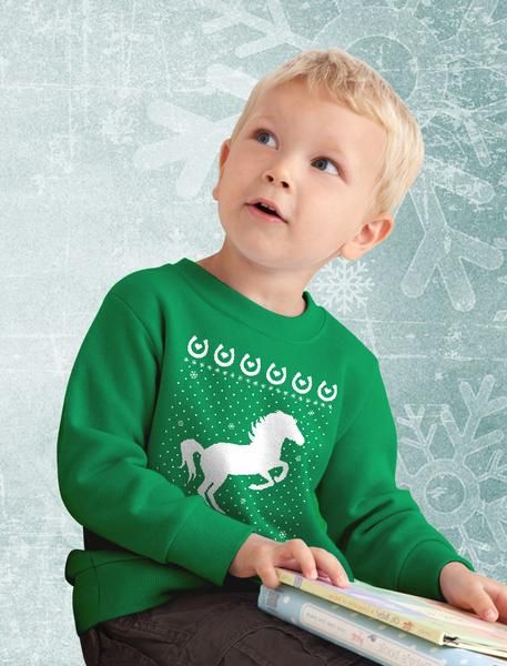 T-Rex Santa Ride Funny Ugly Christmas Sweater Toddler//Kids Long Sleeve T-Shirt