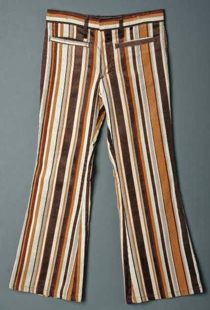 Striped bell bottoms 70s fashion men Retro outfits Vintage outfits