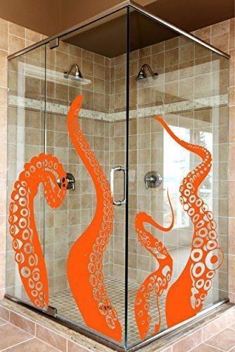 Pulpo Badezimmer Dekor Kraken Showercurtain Vintage Nautica Pared Octopus Decor Nautical Bathrooms Octopus Bathroom