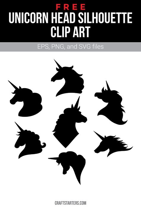 Unicorn Numbers Head Monogram Princess SVGEPSPNG Printable filesClipart Sihlouette files Cuttable files Vector files digital