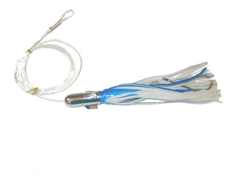 Blue /& White Spinner Head 10 in Fully Rigged Saltwater Fishing Lure