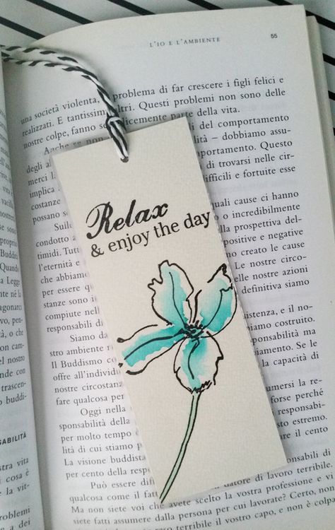 Handmade Bookmark Watercolor Bookmark Laminated By Diycraftyscraps More | Bookmarks Handmade, Watercolor Bookmarks, Bookmark Craft