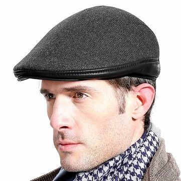 azul marino Sombrero de boina a rayas para hombre hiedra, algodón azul marino Sombrero de boina a rayas para hombre hiedra, algodón