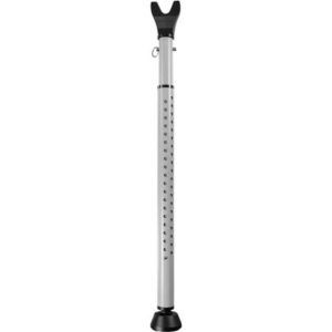Patio White Sliding Door Security Bar Lock Reinforcer Safety Hardware Accessory