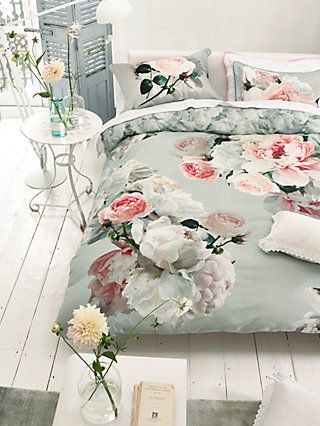 Designers Guild Peonia Grande Zinc Duvet Cover Bed Linen Design Bed Cover Design Bed