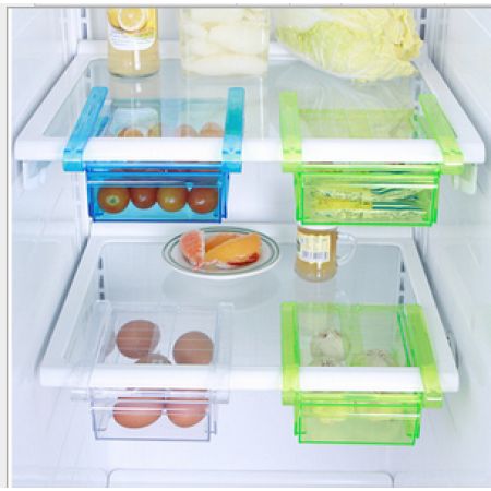 Green Kuke Fridge Freezer Space Saver Organizer Storage Rack Shelf Holder Drawer Refrigerator Storage Box Green Kuke Fridge Freezer Space Saver Organizer Storage Rack Shelf Holder Drawer Refrigerator Storage Box