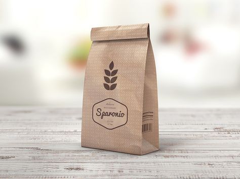 Download Paper Bag MockUp | Bread packaging, Bakery bags, Bag mockup