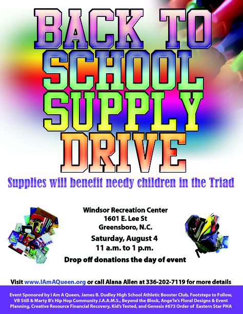 back to school drive flyer template major magdalene school supply drive template