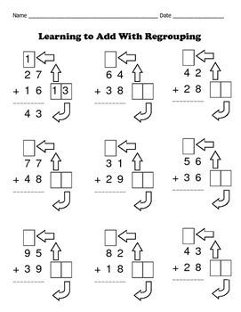 Free math worksheets regrouping
