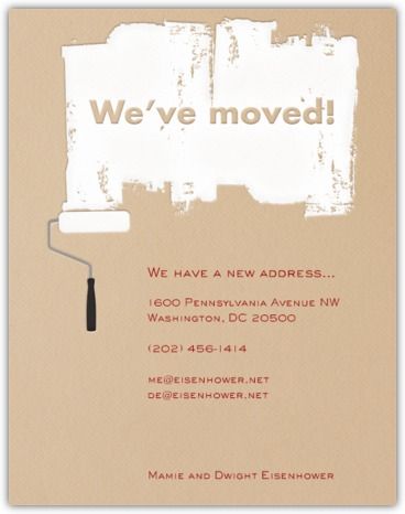 business change of address cards