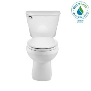 Bring New Look To Your Lavatory By Choosing This American Standard Reliant Gpf Single Flush Round Toilet In White American Standard Toilet Handle Modern Toilet