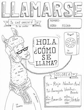 An Original Hand Drawn Picture Match The Conjugated Verbs Present Tense Llamarse With The Subject Pronou Free Spanish Lessons Spanish Verbs Teaching Spanish An Original Hand Drawn Picture Match The Conjugated Verbs Present Tense Llamarse With The Subject Pronou Free Spanish Lessons Spanish Verbs Teaching Spanish