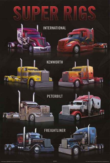 24/" x 36/" Poster Bad Habit Lonestar International Truck