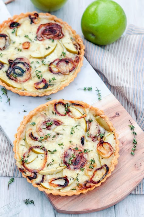 Savory Le Thyme Tart Recipe Pe Eats Recipes Pinterest Savory Le Thyme Tart A Fall Inspired Vegetarian With Creamy Creme Fraiche Base Topped Caramelized Onion Fresh Chunks And Gruyere