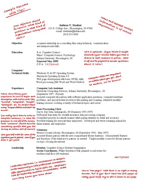Graduate Student Resume Example - good qualities for resume Graduate Student Resume Example - good qualities for resume