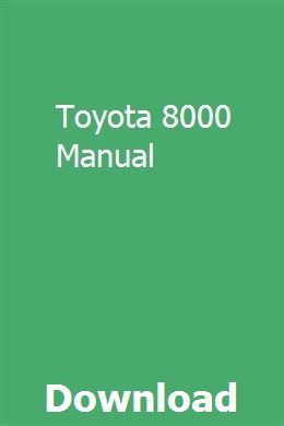 Toyota 8000 Manual Toyota Used Toyota Tacoma Used Toyota