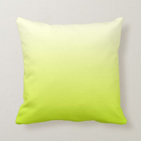Vintage White Ombre Gradient yellow ombre throw pillow |