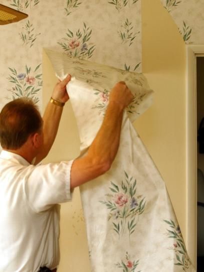 How To Easily Apply Paint Over Hard To Remove Wallpaper Hunker Painting Over Wallpaper Old Wallpaper Removable Wallpaper
