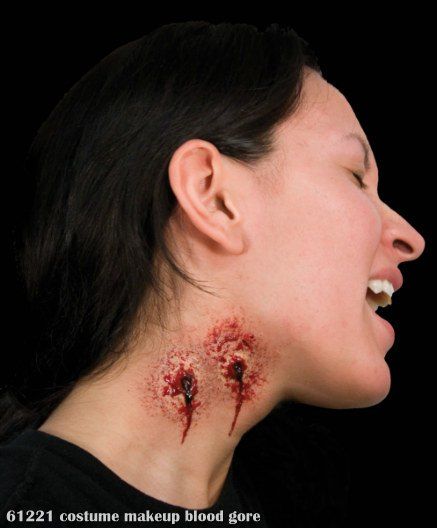 Bloody Kiss Latex Appliance Adult Halloween Vampire Bite Prosthetic Kit Make-up