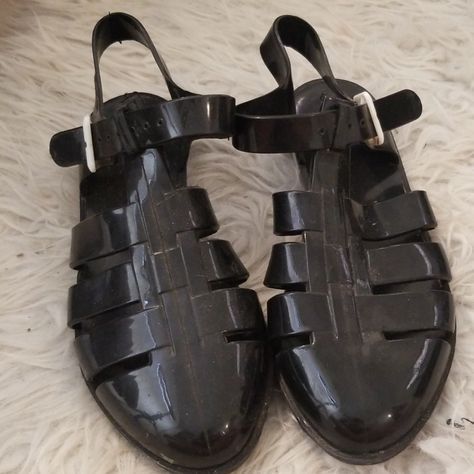Jelly Plastic Black Sandals Black Sandals Sandals Plastic Sandals