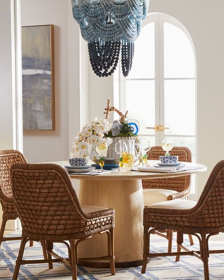 Regina Andrew Ombre Wood Bead Chandelier Dining Room Decor Bohemian Wood Bead Chandelier, Regina Andrew Ombre Wood Bead Chandelier