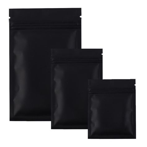 Aluminum Foil Mylar Black Bag Heat Sealer Food Storage Zip Lock Pouch Package