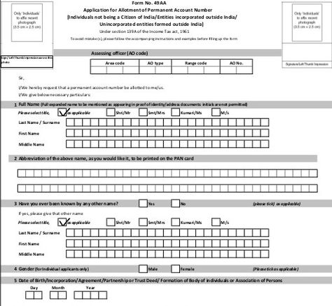 How to Download NSDL Form 49A? Government Pinterest - citizenship application form How to Download NSDL Form 49A? Government Pinterest - citizenship application form