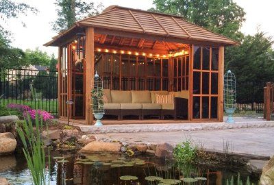 Wooden Gazebo Kits Wood Pergolas Pavilions Built To Last Forever Redwood Gazebo Wooden Gazebo Wooden Gazebo Kits Country Lane Gazebos Idees