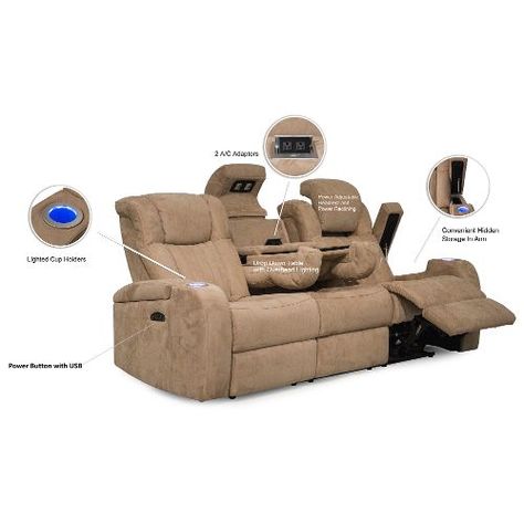 Veritas Saddle Tan Power Reclining Sofa Transformer Recliner Veritas Saddle Tan Power Reclining Sofa, How To Hide The Back Of A Reclining Sofa