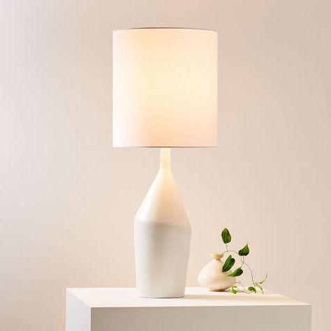 Asymmetric Ceramic Table Lamp, Large Asymmetry Ceramic Table Lamps Large