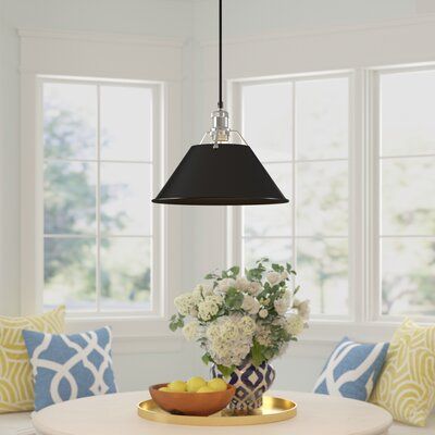 Keaton 1 Light Single Cone Pendant Finish Aged Brass Shade Color Chrome Size 10 H X 14 Stylish Pendant Lighting Kitchen Island Pendants Pendant Lighting