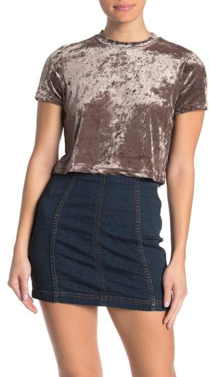 Cotton On Velvet Short Sleeve T Shirt Nordstrom Rack Velvet Shorts Clothes Sleeves