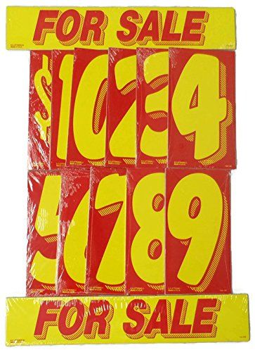 Red & Yellow Windshield Numbers 13-dozen Vinyl Number & For Sale Decals 13 Dozen Car Lot Windshield Pricing Stickers Red & Yellow Windshield Numbers 13-dozen Vinyl Number & For Sale Decals 13 Dozen Car Lot Windshield Pricing Stickers