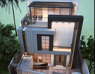 Check Out New Work On My Behance Profile Villa Mr Ahmed Aboufahd Http Be Net Gallery 93896373 Villa Mr Ahmed Aboufahd Villa Small Villa Modern